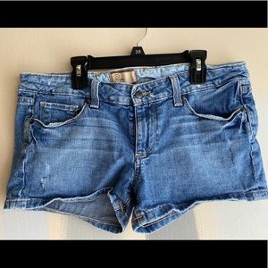 PAIGE Distressed Denim Canyon Jean Shorts